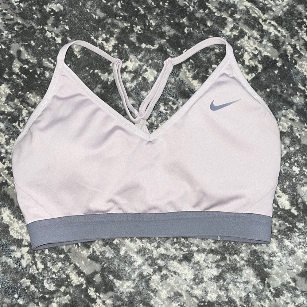 Lilac/grey Nike sports bra